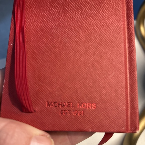Michael Kors Giftables MK Fashion Notebook Journal Diary Red mini accessory - Picture 15 of 15